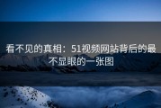 看不见的真相：51视频网站背后的最不显眼的一张图