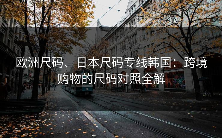 欧洲尺码、日本尺码专线韩国：跨境购物的尺码对照全解