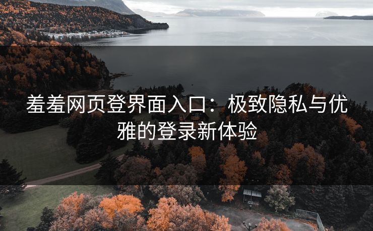 羞羞网页登界面入口：极致隐私与优雅的登录新体验